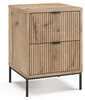 Nočný stolík Vicco Eliza Dub Viking/čierna 40 x 55.4 cm s 2 Náhľad obrázku produktu 1