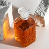 SuperButelki - Karafka szklana 500 ml, z korkiem, tłoczony Podgląd zdjęcia produktu 3