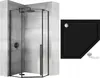 Rea Duschkabine Diamond 90X90 Black Produktbild-Vorschau 10