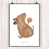 Mr. & Mrs. Panda Bild Hund Keks DIN A5 - Weiß - Geschenk, Produktbild-Vorschau 2