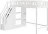 okwish Hochbett 90x200cm mit Rausfallschutz, Etagenbett Produktbild-Vorschau 8