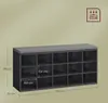 A shoe bench with dimensions indicated by measurement lines and text. Produktbild-Vorschau