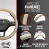 HEYNER® Housse de volant 37-39 cm pour voiture, beige, en Voir les images du produit 4