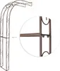 Rankhilfe Halbbogen Metall Rost Optik – Pergola Produktbild-Vorschau 5