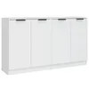 The Living Store Sideboards 2 Stk. Weiß 60x30x70 cm Produktbild-Vorschau 2
