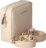 A beige Valentino Bags handbag with gold hardware and a detachable strap is shown against a white background. Anteprima dell’immagine prodotto