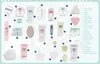 A collage of various bath and body products arranged on a light blue and white background, resembling an advent calendar. Produktbild-Vorschau