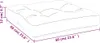 vidaXL Palettenkissen Schwarz 60x60x12 cm Stoff Produktbild-Vorschau 8