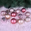 Boules de Noël 12 pièces en 5 modèles Rouge Rose Or 6 cm Voir les images du produit 3