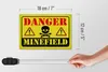Holzschild Achtung Danger Mine Field Minenfeld 18x12 cm Produktbild-Vorschau 5