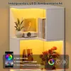 Étagère d'angle Merax avec éclairage LED, bibliothèque en Voir les images du produit 7