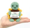Positive Sonnenblumen-Schildkröte, Geburtstagsgeschenk mit Karte Vista previa de la imagen del producto