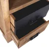 Nachtkommode BARNEY, braun, 43x65x34 cm, mit 2 Schubladen Produktbild-Vorschau 4