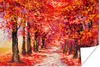MuchoWow® Poster Gemälde - Bäume - Herbst - Ölgemälde Produktbild-Vorschau 1