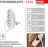 Steckdosenleiste Steckleiste 3 fach, 3m, Kinderschutz, weiß Produktbild-Vorschau 13
