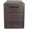 A brown storage box with a wood-grain texture. Podgląd zdjęcia produktu