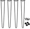 Lospitch 4x 61cm Hairpin Legs Tischbeine Tischgestell Produktbild-Vorschau 1