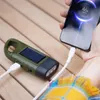 LED Taschenlampe mit Kurbel und Solarpanel, USB Produktbild-Vorschau 6