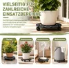 YARDIN, 2 stuks WPC plantenrollers, 30x30 cm, rond, Productafbeelding-voorbeeld 8