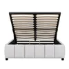 Doppelbett(140x200cm,Grau)Polsterbett,Familienbett,Plattform Produktbild-Vorschau 8