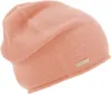 Seeberger Strickmütze-Beanie aus 100% Kaschmir mit Rollrand in rosa