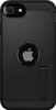 A black iPhone case with a kickstand. Produktbild-Vorschau