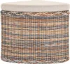 KRINES HOME Rattan Wäschekorb Wäschetruhe Sitz gepolstert Produktbild-Vorschau 1