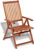 A wooden folding garden chair shown against a white background. Podgląd zdjęcia produktu