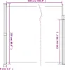 vidaXL Store latéral extensible noir 220x500 cm Voir les images du produit 8