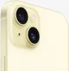 A close-up view of the rear camera module of a yellow iPhone. Produktbild-Vorschau