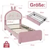 Polsterbett Kinderbett 90x200 cm mit Hasen-Design, Produktbild-Vorschau 7