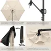 tectake® Ampelschirm Artemis 3,5 x 3,5 m, 360° drehbar mit Produktbild-Vorschau 4