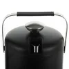 Close-up of the top of a black ice bucket with a silver lid and handle. Produktbild-Vorschau