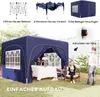 Outsunny Pavillon 3x3m wasserabweisend Stabil Winterfest Produktbild-Vorschau 4