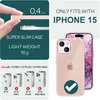 Hybrid Hülle für iPhone 15 Frosted Case Handyhülle Schutz Produktbild-Vorschau 4