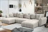 AX LIVING Canapé panoramique XXL convertible Antalya beige Voir les images du produit 2