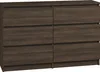 Nábytek Roe | Komoda - 6 zásuvek - 120 cm - Wenge - Moderní Náhled obrázku produktu 4