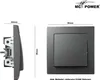 Przełącznik McPower "Flair", 250V~/10A, podtynkowy, złącze Podgląd zdjęcia produktu 3