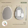 S'AFIELINA lustro łazienkowe z oświetleniem 75×55 cm Lustro Podgląd zdjęcia produktu 11