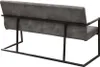 Hochwertige Freischwinger Bank LOFT 160cm Vintage grau mit Produktbild-Vorschau 8