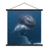 MuchoWow® Textilposter Wale - Meer - Familie 60x60 cm mit Produktbild-Vorschau 1