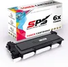 6x Toner TN2320 TN-2320 Schwarz Kompatibel für Brother Produktbild-Vorschau 1