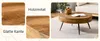 Table basse ronde de 70 cm, aspect bois, MDF, pieds en Voir les images du produit 5