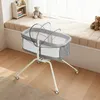 2 in 1 Beistellbett Baby mit Matratze,Faltbares Produktbild-Vorschau 2