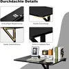 COSTWAY Wandmontierter Klapptisch 80x60cm, klappbarer Produktbild-Vorschau 5