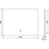 Mexen Sun lustro łazienkowe podświetlane 80 x 60 cm, LED Podgląd zdjęcia produktu 6