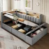 Letto imbottito multifunzione Merax, 90x200 cm, con Anteprima dell’immagine prodotto 5
