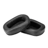 Two black ear pads for headphones are shown on a white background. Produktbild-Vorschau