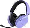A studio shot of a purple gaming headset against a white background. Produktbild-Vorschau
