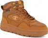 A single brown Champion utility mid-cut shoe is shown against a white background. Produktbild-Vorschau